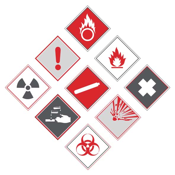 symbols of hazardous substances